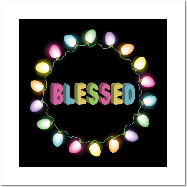 Blessed - Light Bulbs Wall Art by Designoholic